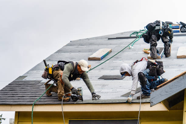 Professional Roofing technician working in West Hills, PA